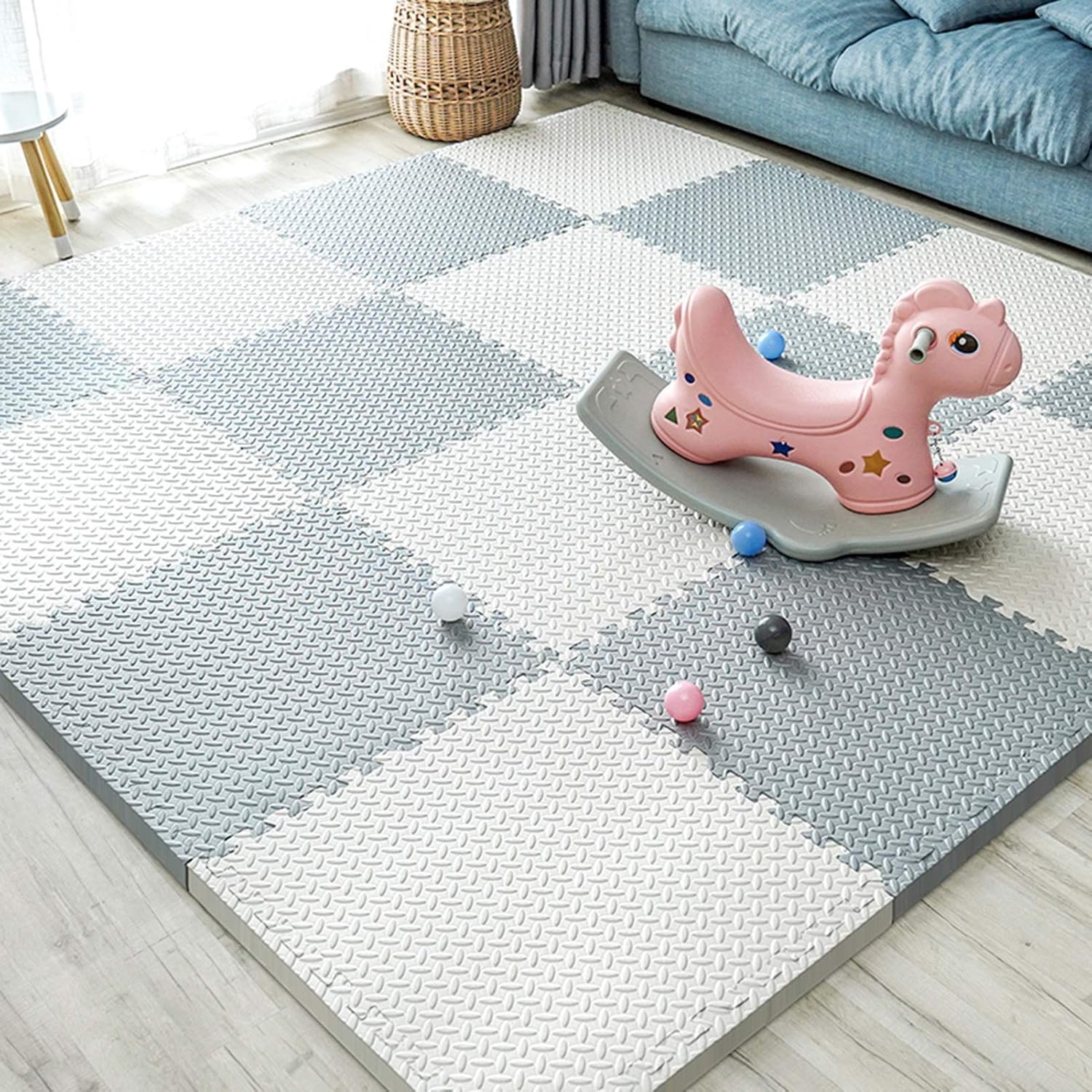 Interlocking Foam Floor Mats High Flexibility Soft Protection Infant