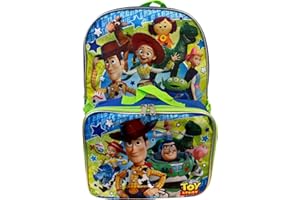 Ruz Group Kid's Licensed 16 Inch Backpack With Removable Lunch Box Set (Toy story)