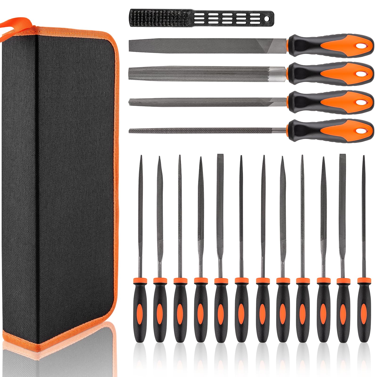 Devvicoo 17 PCS Metal File Set, Upgraded