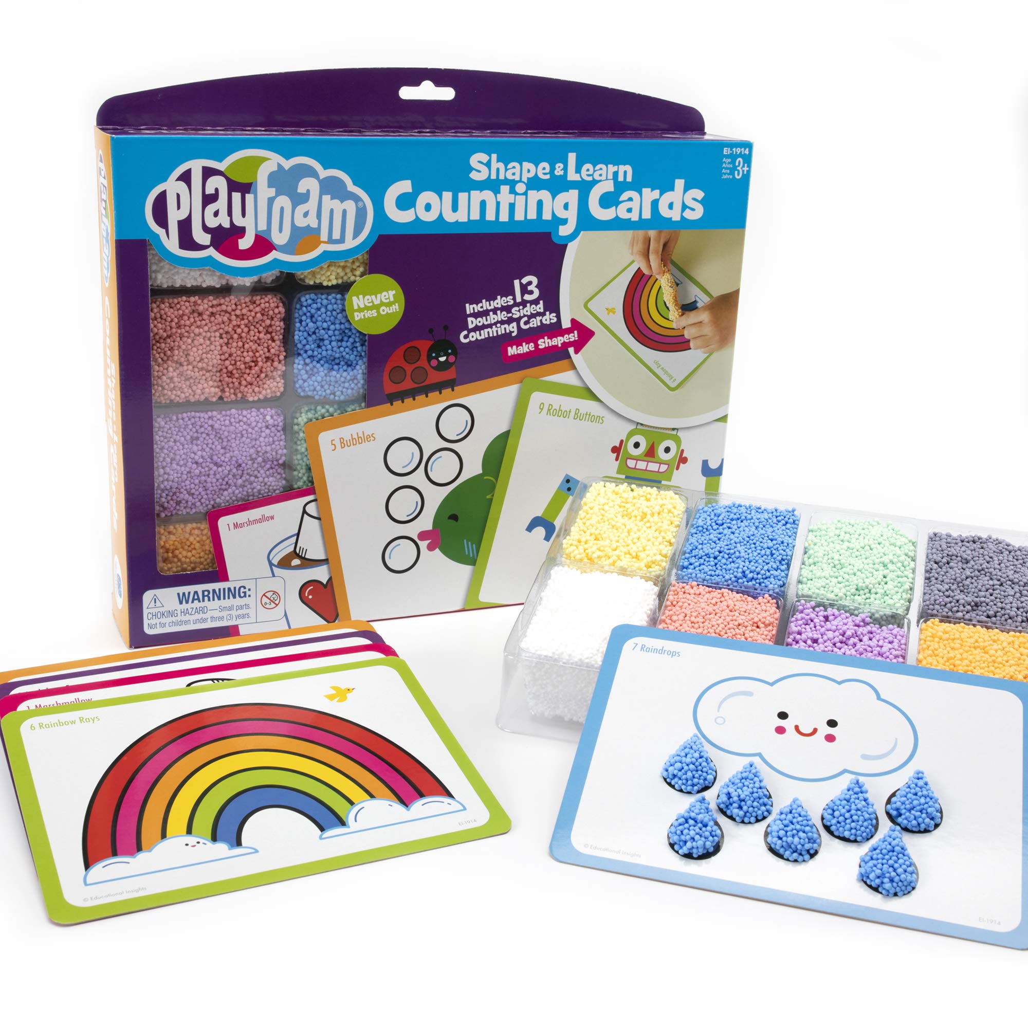 Learning Resources Playfoam Shape & Learn Counting Preschool Readiness Activity, Ages 3+, EI-1914