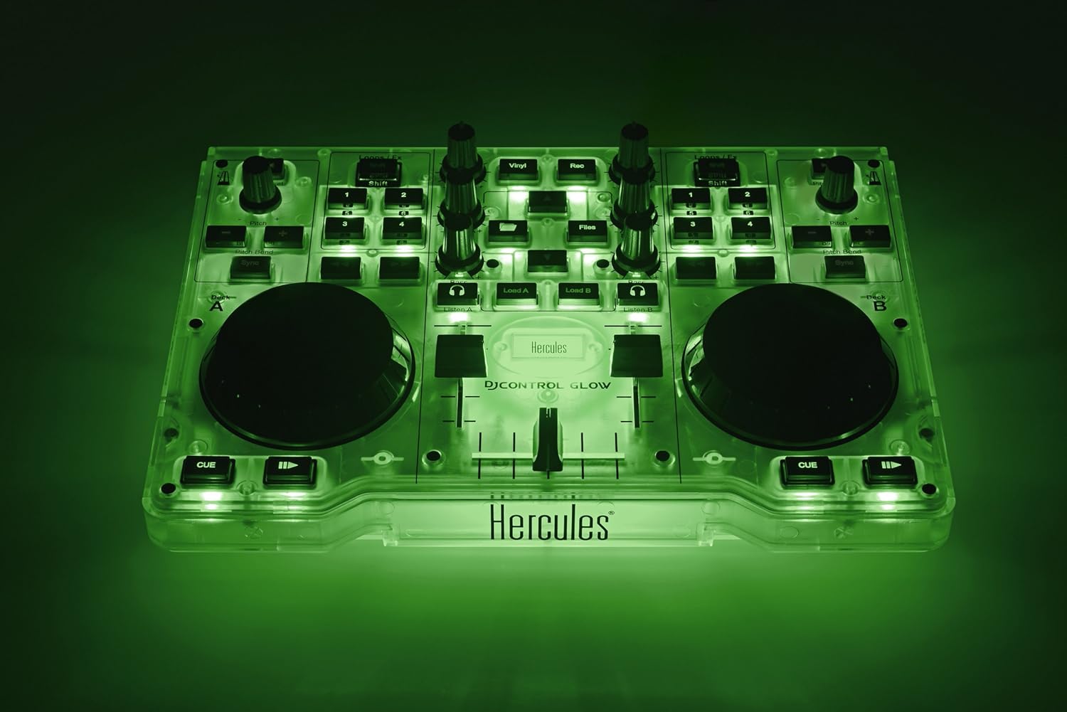 Hercules DJCONTROL-GLOW Controller with LED Light and Glow Effects