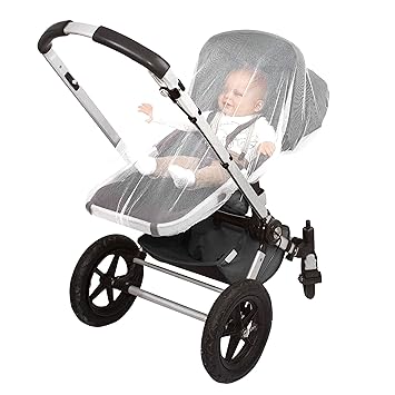 EVEN NATURALS MOSKITONETZ Kinder, Mückennetz Baby, Insektennetz Reise, passt auf Kinderwagen, Jogging Buggy, Babytrage, Autos