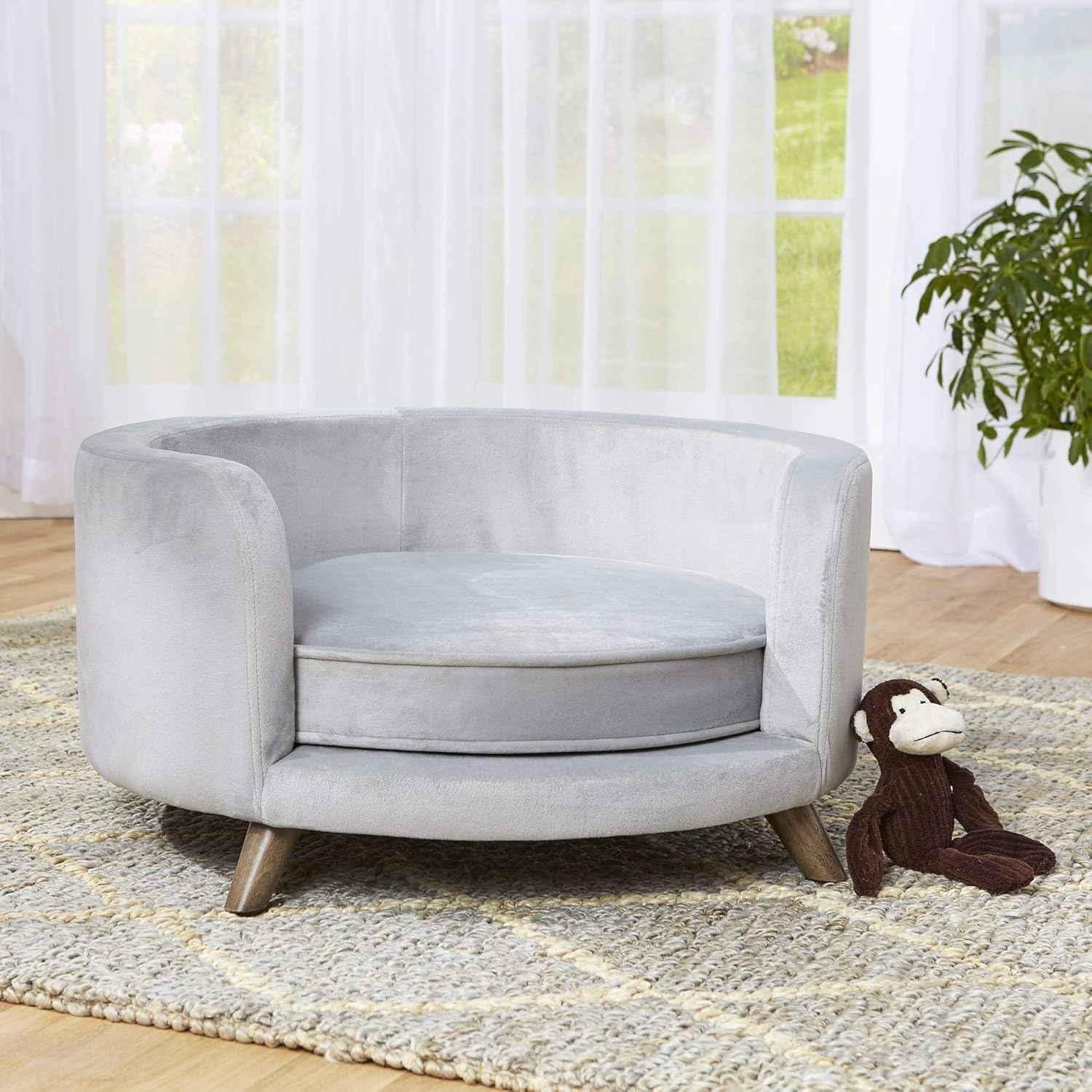 Enchanted Home Pet Rosie Sofa - Grey, Medium (CO3201-18GRY) : Pet Supplies