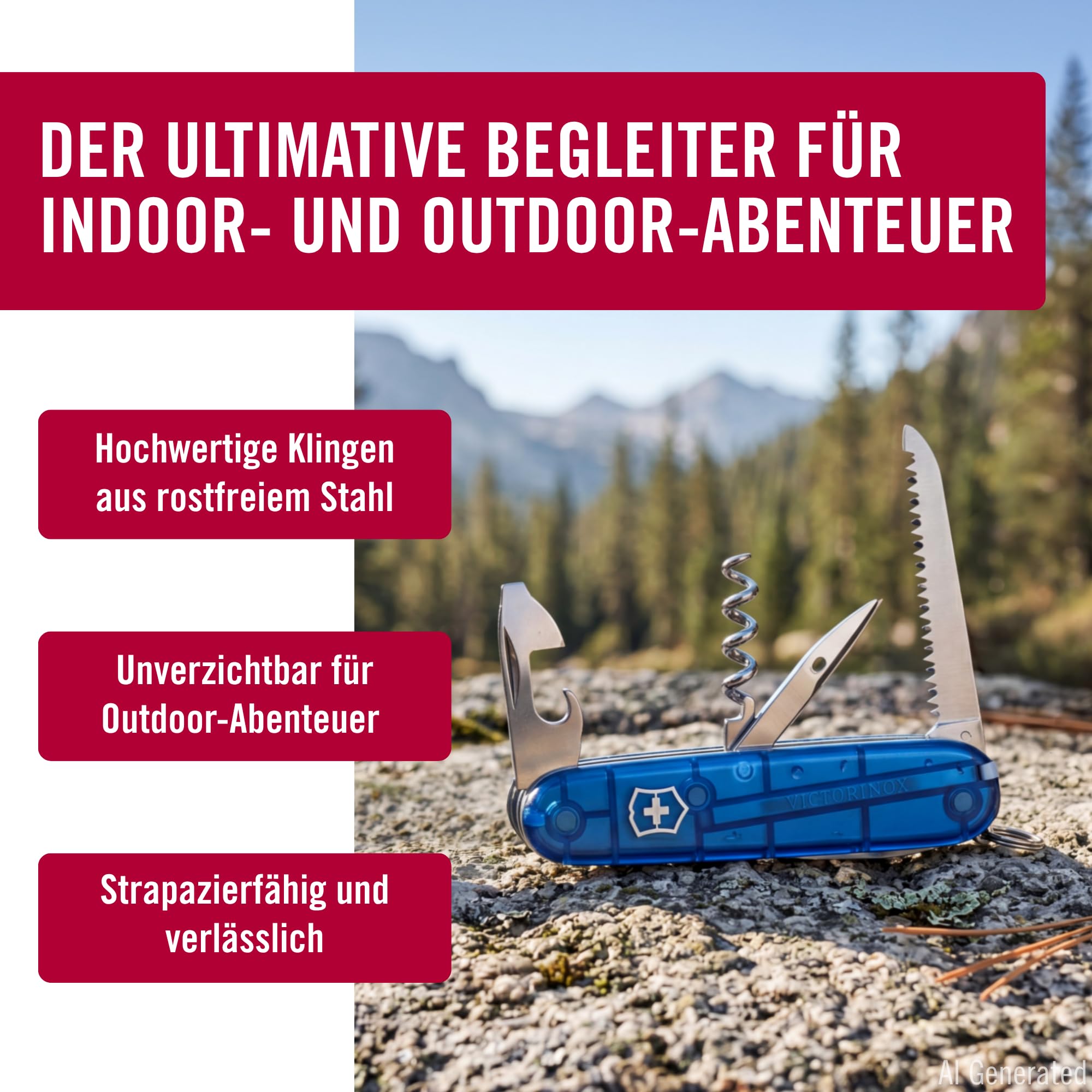 Schweizer Taschenmesser Swiss Champ Multitool, 33 Funktionen