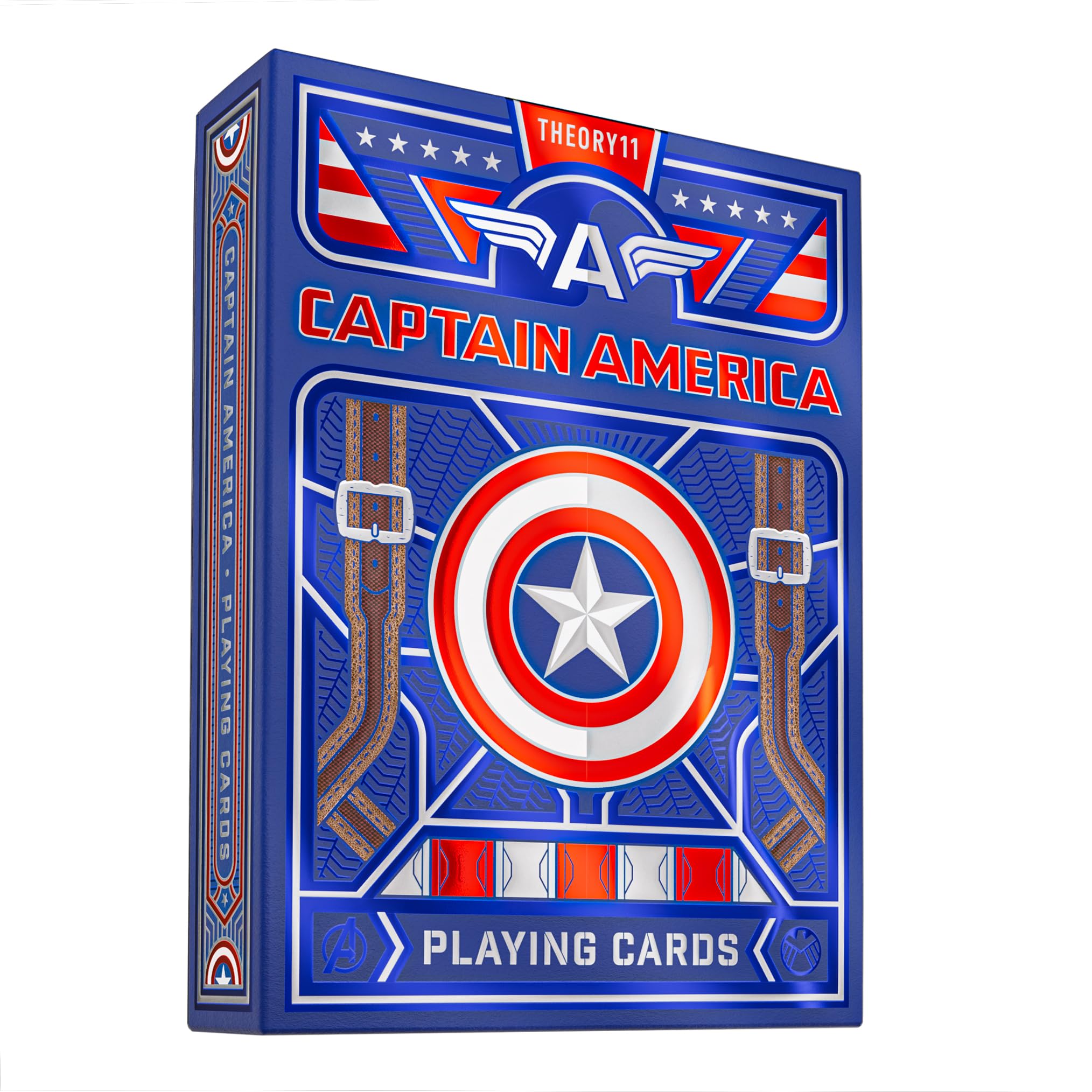 theory11 Captain America Playing Cards, Premium Cards, Poker Size Standard Index, Luxury Cards