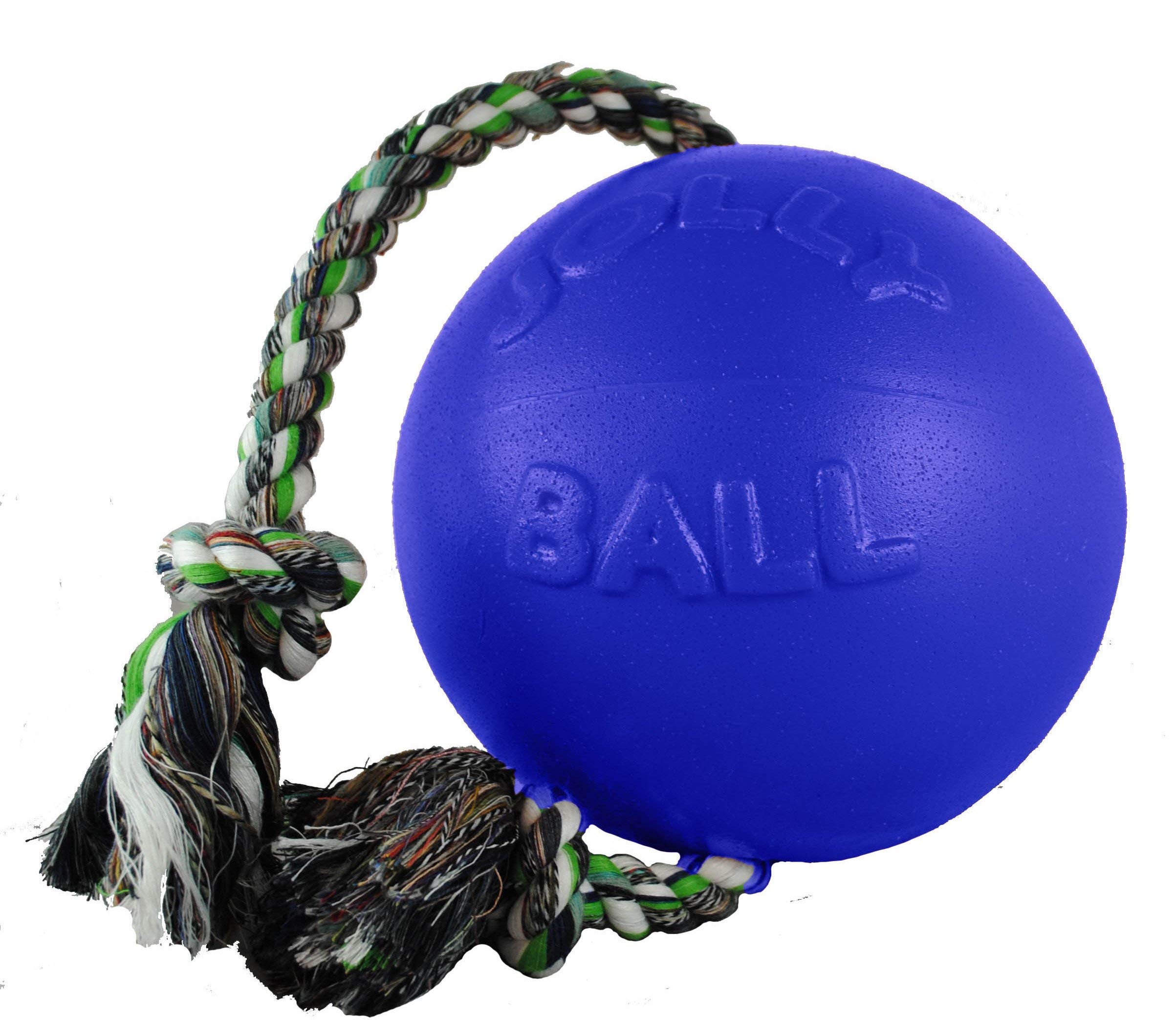 Horsemen's Pride Romp-n-Roll Jolly Ball, 8-Inch, Blue