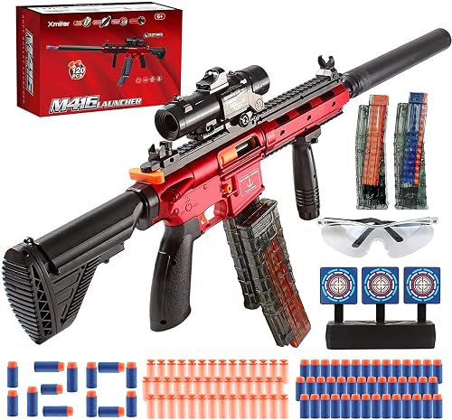 DIY Assembly M416 Toy Gun: this toy gun has 2 shooting modes: manual ...