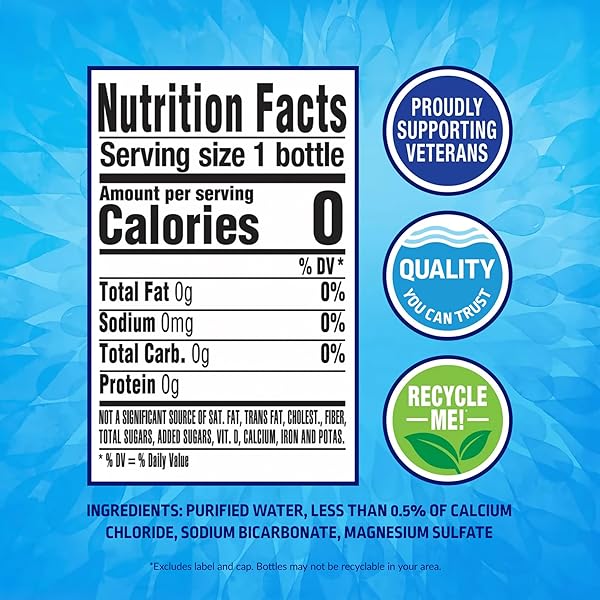 PURE LIFE PURIFIED WATER BOTTLES, 12 PACK – STILL BOTTLED WATER ENHANCED WITH MINERALS FOR A CRISP TASTE, PLASTIC BOTTLES – 16.9 FL OZ