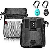 Dog Treat Pouch - 3 Ways to Wear Treat Pouches for Pet Training and 2 Pieces Clicker Taining for Dogs, Dog Training Treat Pou