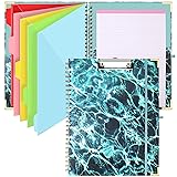 HWPRATO Clipboard Portfolio with Dividers and Pen