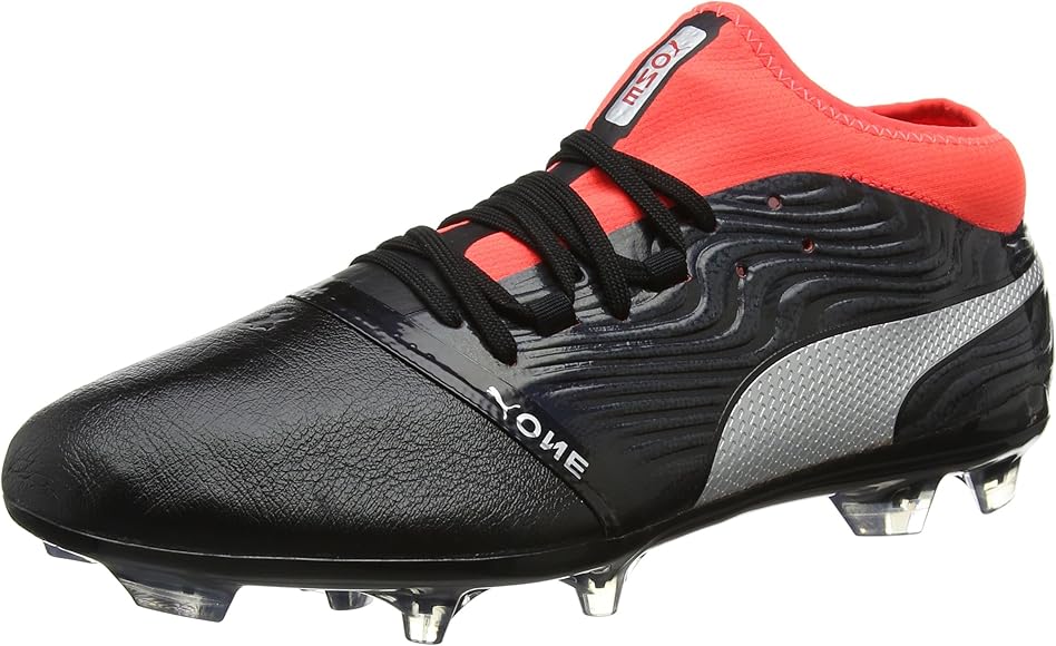 black and red puma football boots