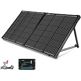 Renogy 100W Portable Solar Panel, 25% High Efficiency Solar Panel Kit with 20A Charger Controller for 12V Battery&amp;Power Station, N-Type Foldable Solar Panels w/Tempered Glass for RV, Camping Off-Grid