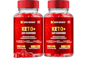 S.O LABS (2 Pack) Novofit Keto ACV Gummies, Novofit Keto+ ACV Gummies Advanced Support Formula with 1000MG Apple Cider Vinegar, Keto Novo Fit Gummies plus ACV Wellness Support Vitamin Supplement (120 Gummies)