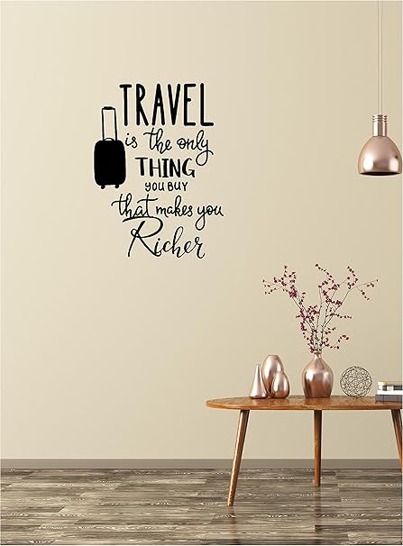 Home Wall Decal Decor Travel Is The Only Thing You Buy That