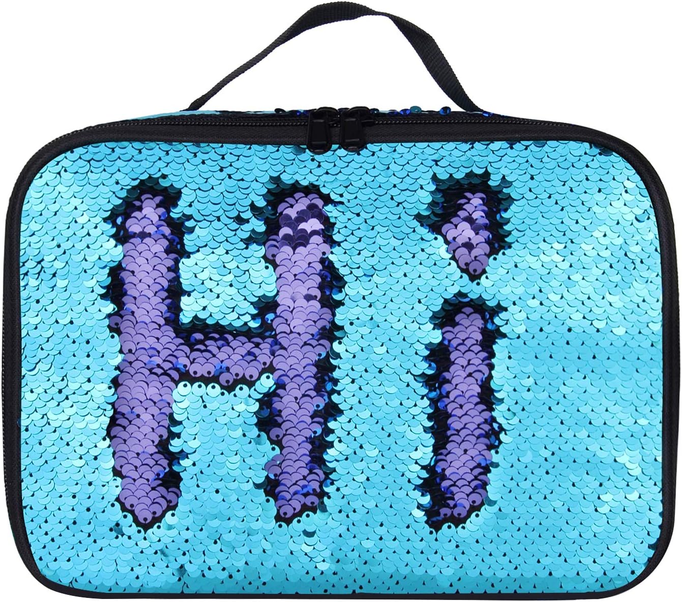 reversible sequin lunch box