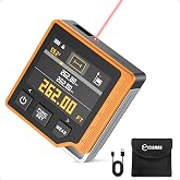 Laser Measuring Tool, 262ft Laser Measure with Digital Angle Finder &amp; Level | 3 in 1 Laser Tape Measure, 2.4'' Color Backlit Display, 6 Units, Multi Modes, Magnetic, Rechargeable, Accurate for Carpenters