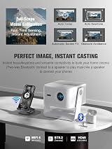 VOPLLS Smart 4K Projector Google TV Auto Focus 1200 ANSI 1080P Wifi Bluetooth view 5