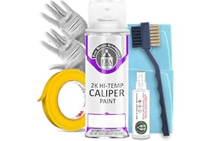 ERA Paints 2K Brake Caliper Paint Kit – Purple | High-Gloss Spray, 500°F Heat & Chemical Resistant | Complete DIY Kit with Degreaser, Gloves & Tape | Made in USA