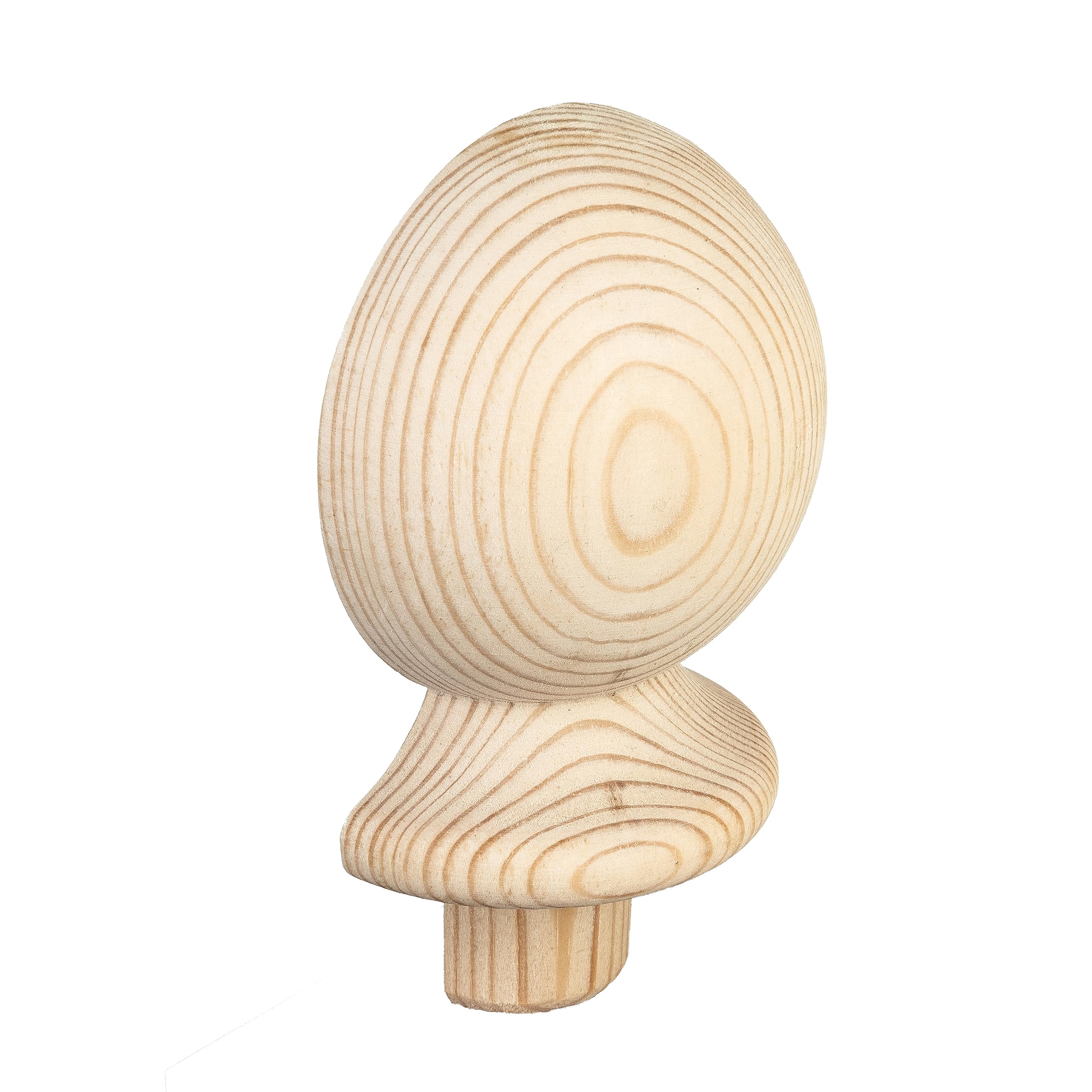 Blueprint Joinery Pine Ball Newel Post Cap, Clear Pine Ball Newel Cap, to fit 90mm Newel Posts 106 x 41mm (Half Cap)