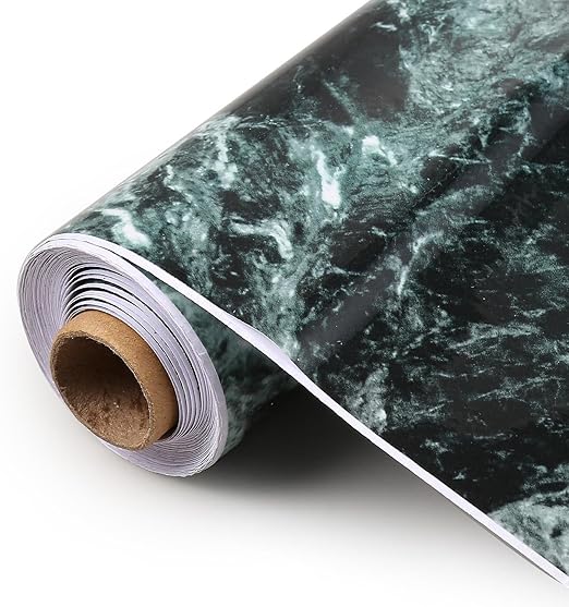Amazon Com Evokem Marble Gloss Vinyl Film Contact Paper Roll For