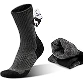 Alpaca Wool Hunting Socks 2 pairs for Men Women, Thermal Warm Compression Thick Winter Cushioned Hiking Boot Moisture Wicking