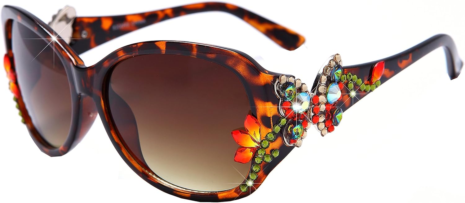 designer sunglasses with swarovski crystals