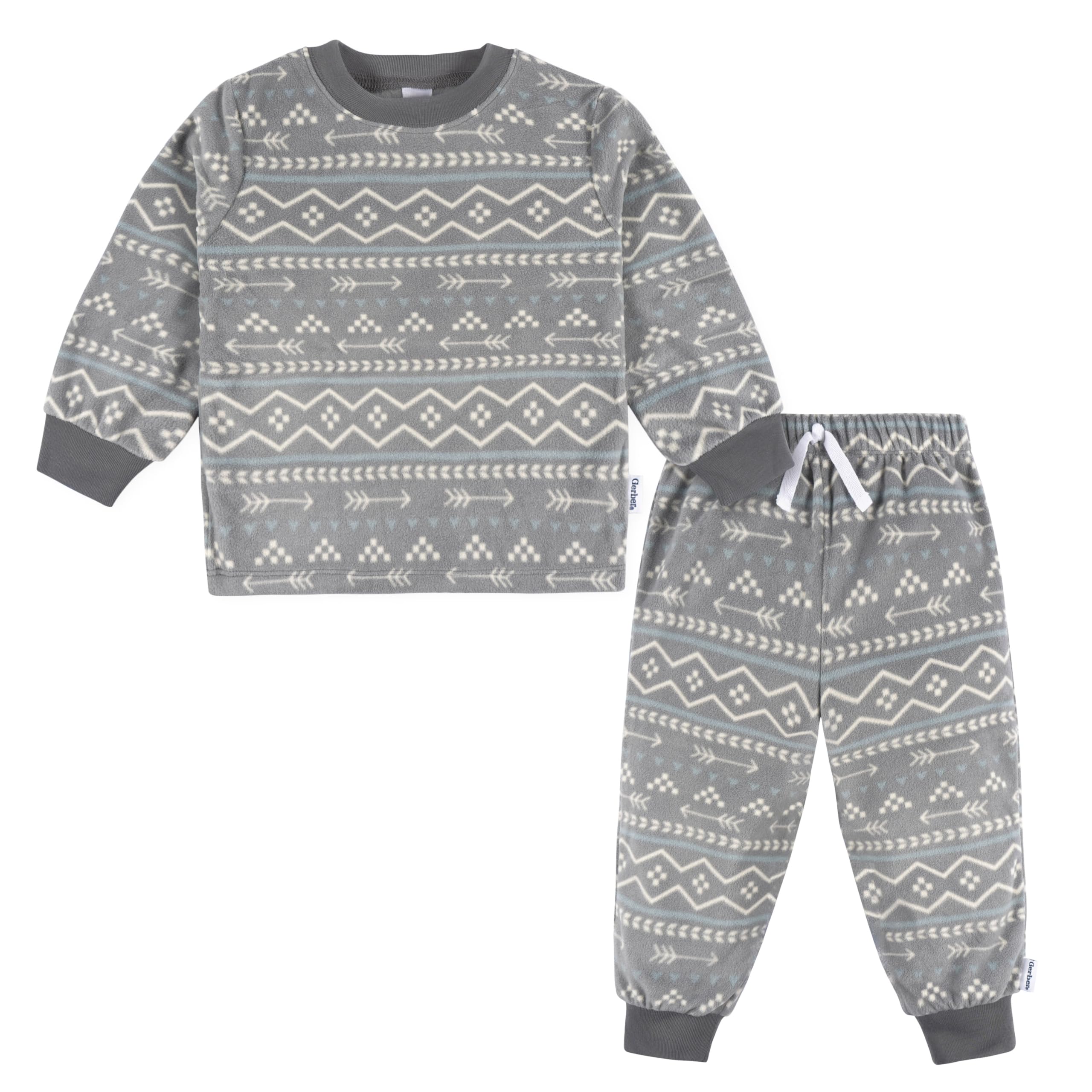 Photo 1 of 5T-Gerber Baby Boys' 2-Piece Fleece Pajamas Pants Set, Fairisle