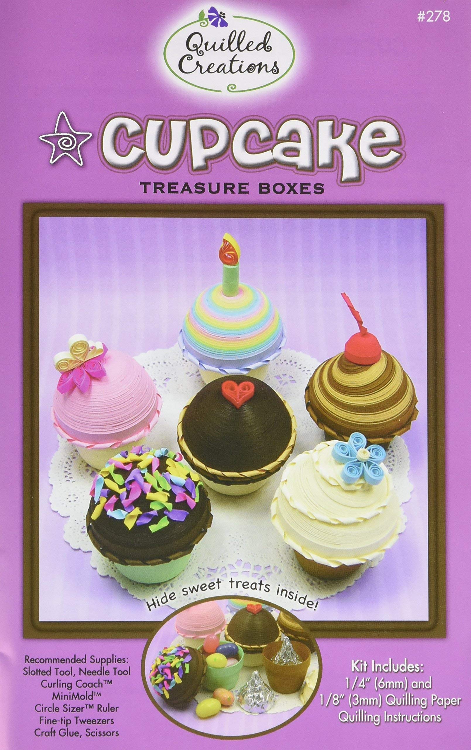 Quilled Creations Quilling Kit Cupcake Treasure Boxes