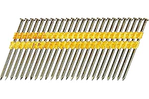 21 Degree Framing Nails | 3-1/4 Inch x .131 | for Metabo Framing Nail Gun | Full Round Head | Smooth Shank | High-Strength Pa