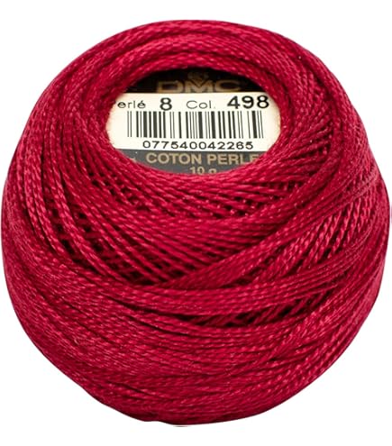 Amazon.com: DMC 116 12-666 Pearl Cotton Thread Balls, Bright Red