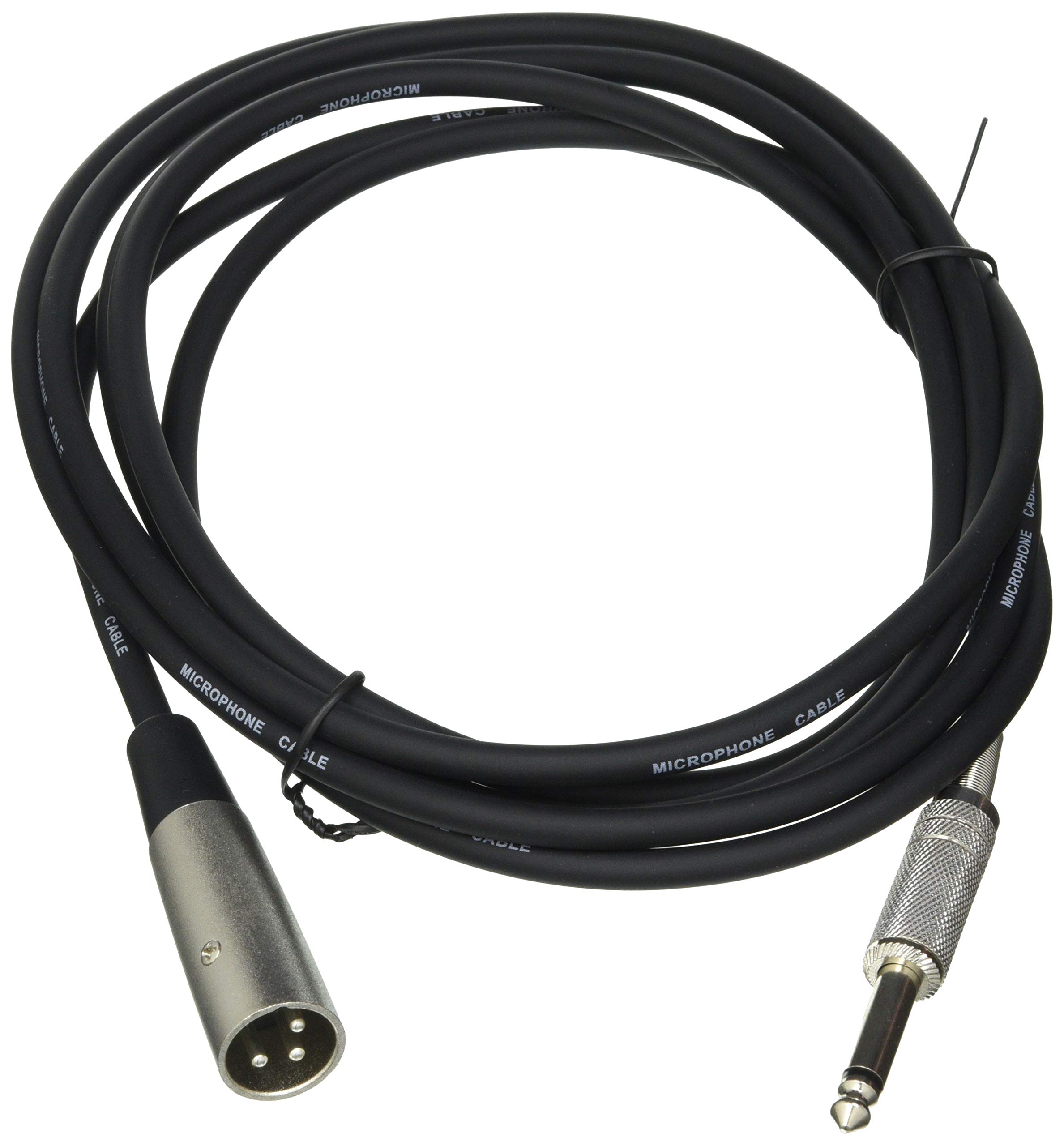 Pro Signal 6.35mm (1/4") Stereo Jack Plug to 3 Pin XLR Socket Lead, 10m – Black - PSG01346