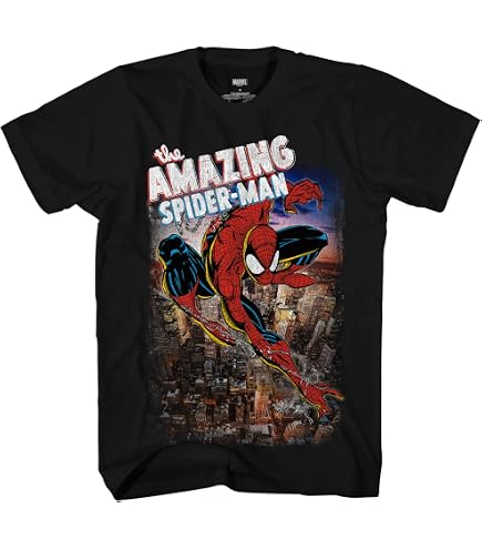 Amazon.com: Marvel Spider-Man Black Suit Venom Amazing 300 Adult T