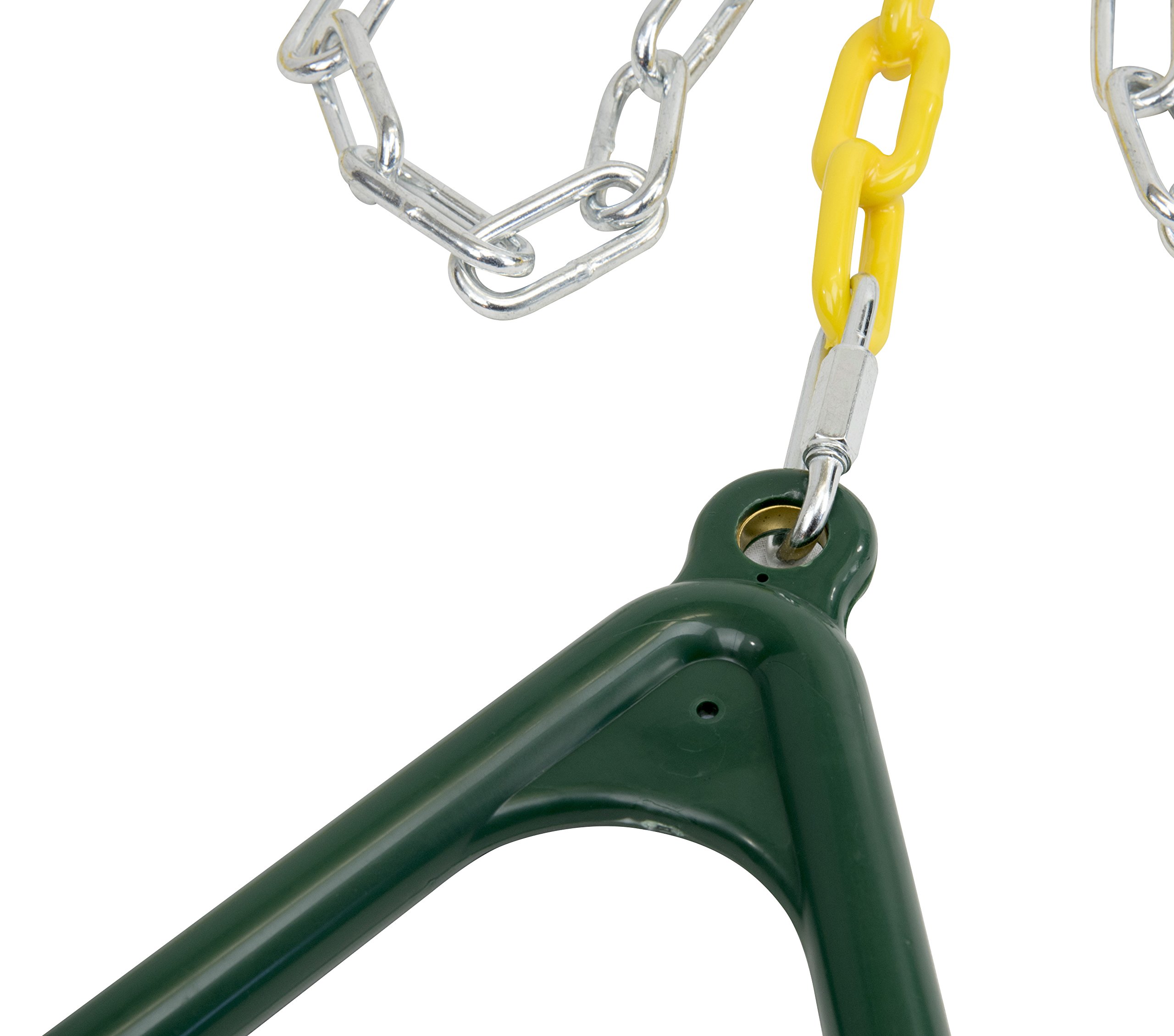 Trapeze Gym Rings with Chains Plastic Coated Chains & Locking