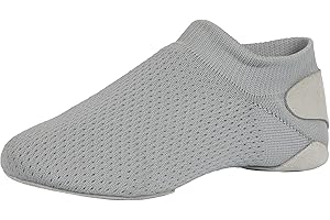 Linodes Unisex 019 Nylon Upper Leather Sole Slip-on Jazz Shoe for Women and Men's Dance Shoes