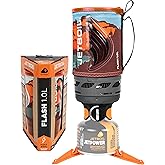 Jetboil Flash 1.0L Portable Fast Boil Stove for Camping and Backpacking with 1-Step Auto Ignition, New for 2025, Propane/Isob