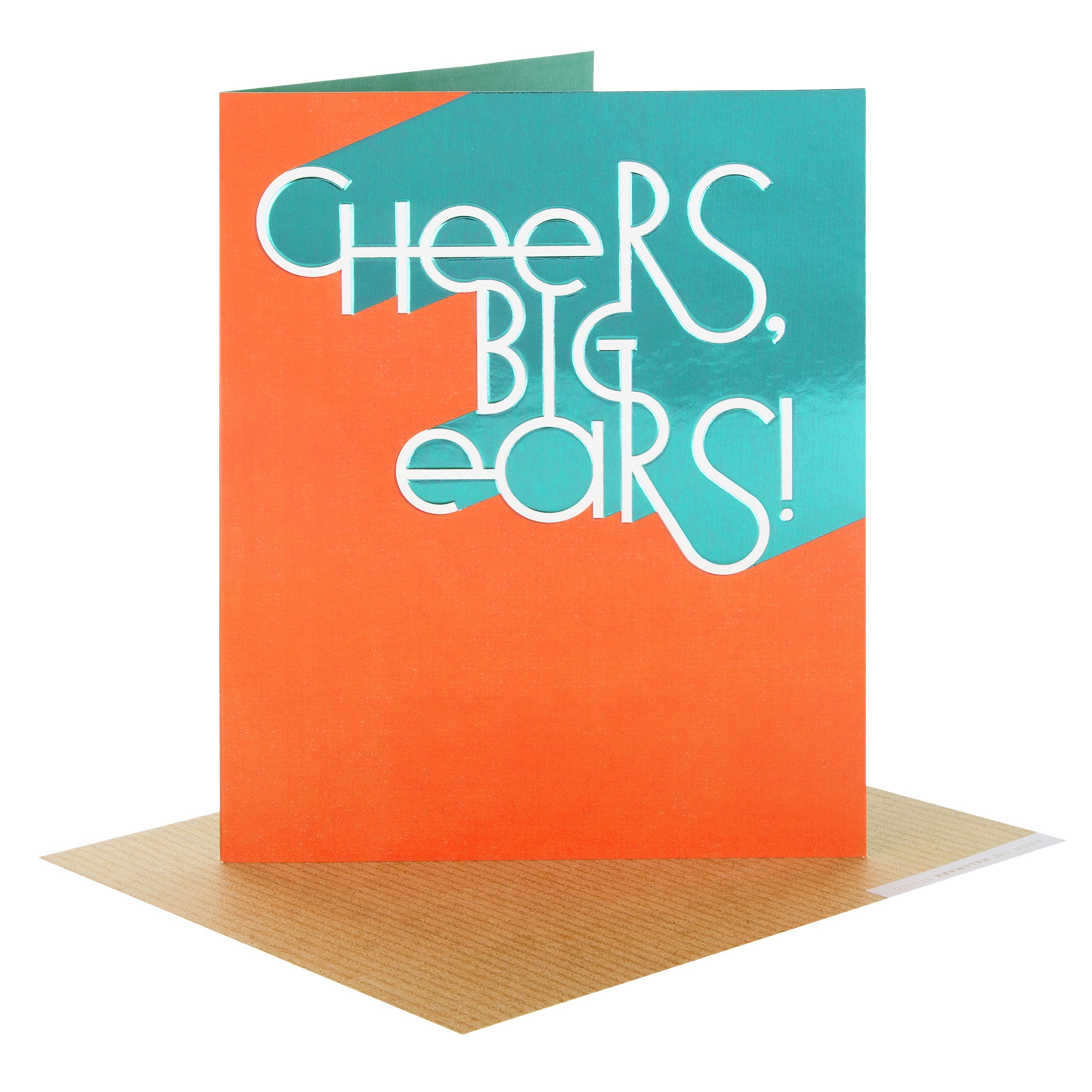 Hallmark 25508132 Thank You Studio Card "Cheers Big Ears" - Small