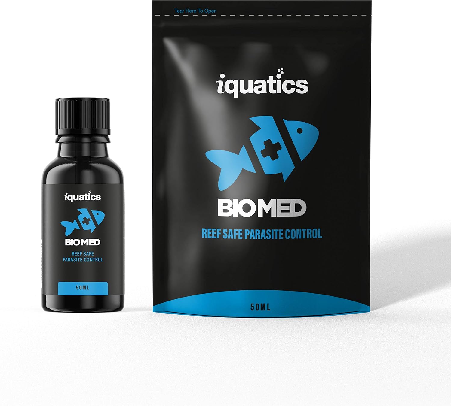 iQuatics Bio Medic Parasite Treatment Reef Safe Medic, Clear