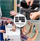 Fentar 350Pcs Self Tapping Screws Set Black Carbon Steel M3-M4.8 with Storage view 7