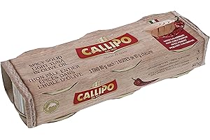 Callipo Canned Spicy Tuna in Olive Oil with Calabrian Hot Chili Pepper, 3 Cans x 80g (240 Grams)