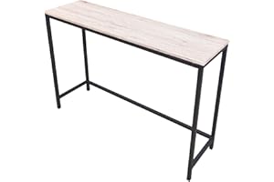 HOMERECOMMEND Console Table for Entryway Narrow Sofa Tables Entryway Table Rustic Narrow Entrance Console Table Front Door Console Table Accent Table for Living Room Entryway Corridor Hallway White Oak