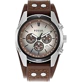 Fossil Coachman Quartz Chronograph Leather Watch for Men