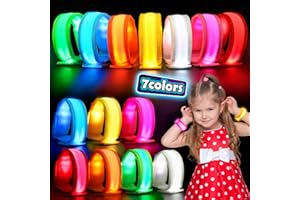 YADIYA 14/7 PCS LED Glow Bracelets, LED Light Up Bracelets for Kids Adults,Glow in The Dark Party Favors Supplies for Night Events, Concerts Rave Sports Accessories...