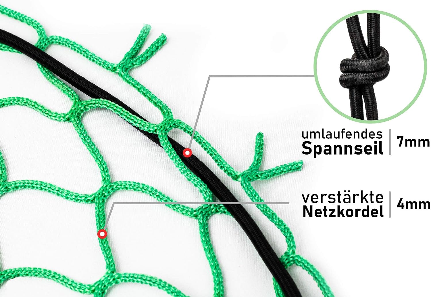 TIMELEOS 2 x 3 m Trailer Net, Green, Polypropylene (PP), Stainless Steel, for Car, 2 m x 3 m - Image 5