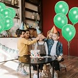 SHATCHI Green Balloons 10 Pack 12 Inch Thick Latex Biodegradable view 5