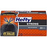 Hefty Strong Large Trash Bags, 30 Gallon, 28 Count