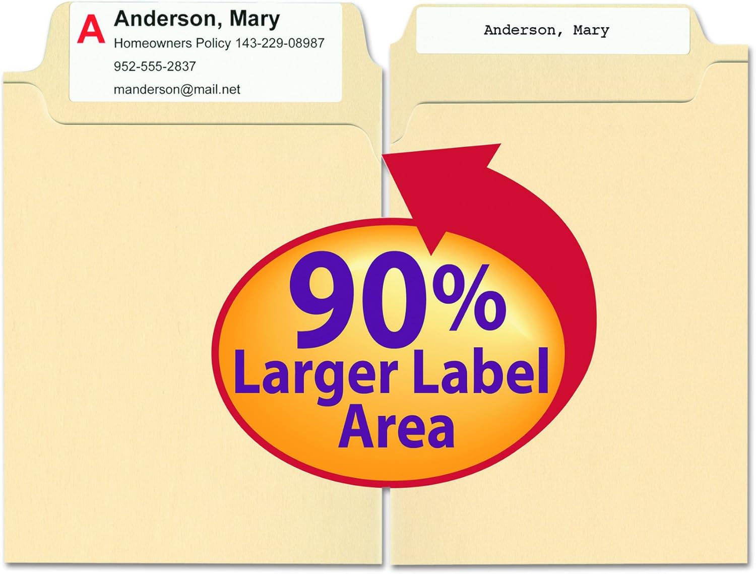 Smead SuperTab File Folder, Oversized 1/3-Cut Tab, Letter Size, Manila, 100 Per Box (10301) : Manila File Folders : Office Products