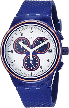 Swatch Reloj Digital para Hombre de Cuarzo con Correa en Silicona SUSN412