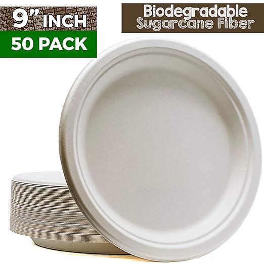Green Earth - Platos compostables, bolsas naturales (fibra ...