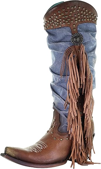 fringe cowboy boots amazon