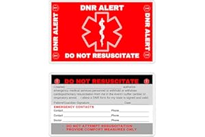 HIT DIRECTOR DNR DO NOT RESUSCITATE WALLET CARD DNR Do Not Resuscitate Wallet Card (DNR-101) Quantity: (1)